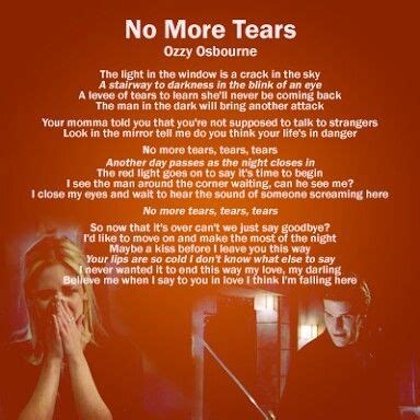ozzy osbourne no more tears lyrics meaning